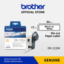 Multi Purpose Label Brother DK-11204 Die Cut Label Roll 59 mm x 59 mm, Black on White, 400 label