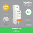 MCB Schneider Domae 1P 2A 6kA  DOMF01102