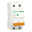 Schneider DOMF01202 / DOMF01204 / DOMF01206 / DOMF01210 / DOMF01216 / DOMF01220 / DOMF01225 / DOMF01232 / DOMF01240 / DOMF01263 – MCB Domae 2P C-Curve 6kA | 2–63A