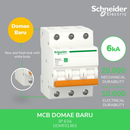 MCB Schneider Domae 3P 63A 6kA  DOMF01363