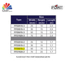 Floor Duct PVC Fort 50(W)x15(H) @1.7M FFD5015-2 Putih