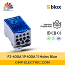 Power Distribution Block Blox FJ-400A 1P 400A 11 Holes Blue