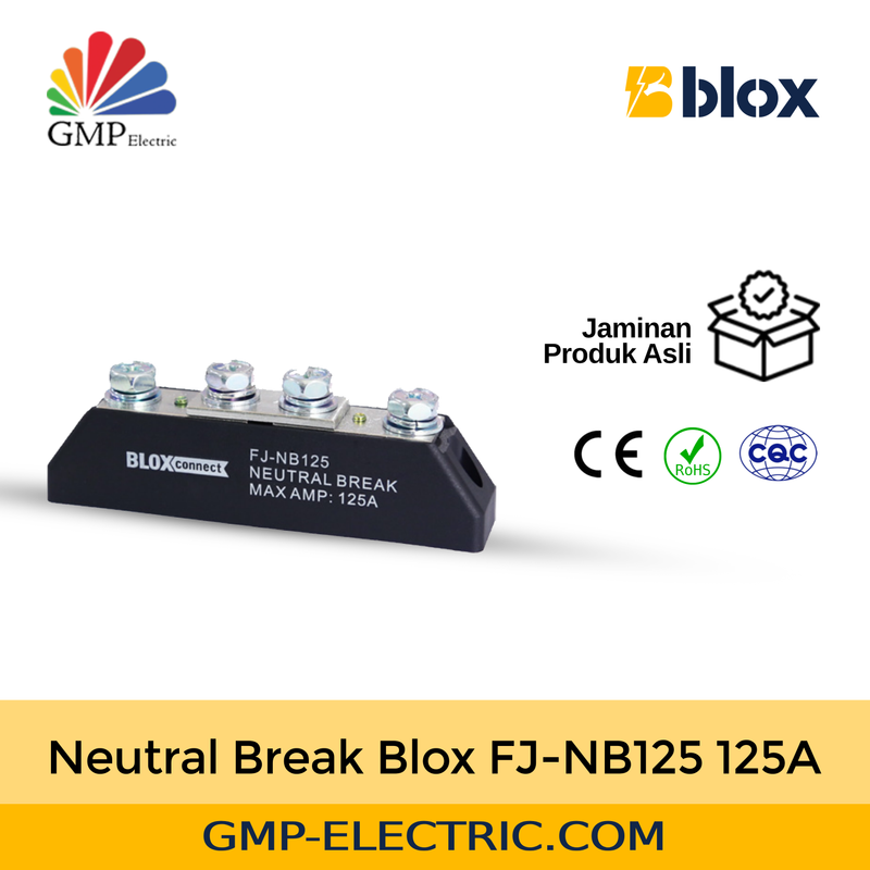 Terminal Block Neutral Break Blox FJ-NB125 125A