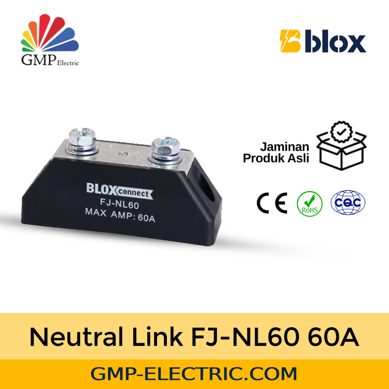 Terminal Block Neutral Link FJ-NL60 60A