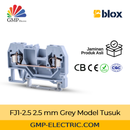 Terminal Blok Blox FJ1-2.5 2.5 mm Grey Model Tusuk