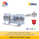 Terminal Blok Blox FJ6-2.5/4 1in 4out 2.5 mm Grey Model Tusuk 800V 28A
