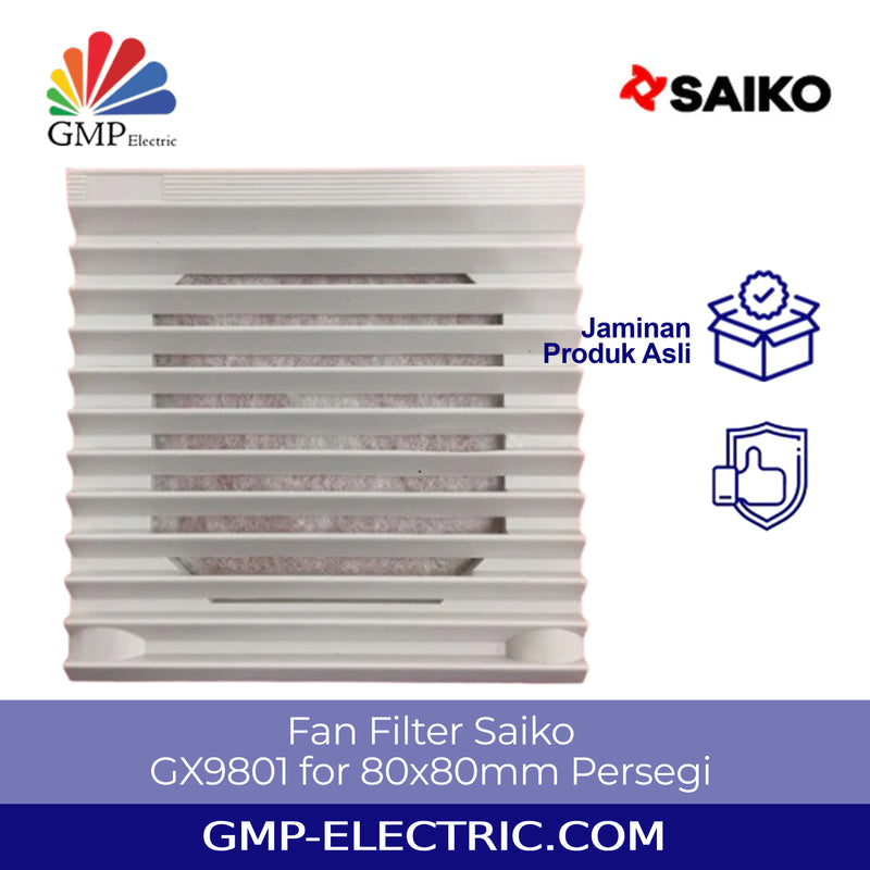 Fan Filter Saiko GX9801 for 80x80mm Persegi