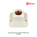 Fitting Lampu Broco 1211 Plafon Persegi Cream Max.60W
