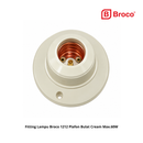 Fitting Lampu Broco 1212 Plafon Bulat Cream Max.60W