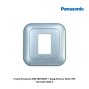 Frame Panasonic WEJ-78019MYX 1 Gang 2 Device Silver PVC Full Color Wide C