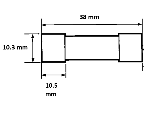 Fuse Keramik 10x38 mm Legrand 13006 6A aM