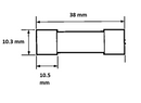 Fuse Keramik 10x38 mm Legrand 13394 0.5A Gg @10pcs