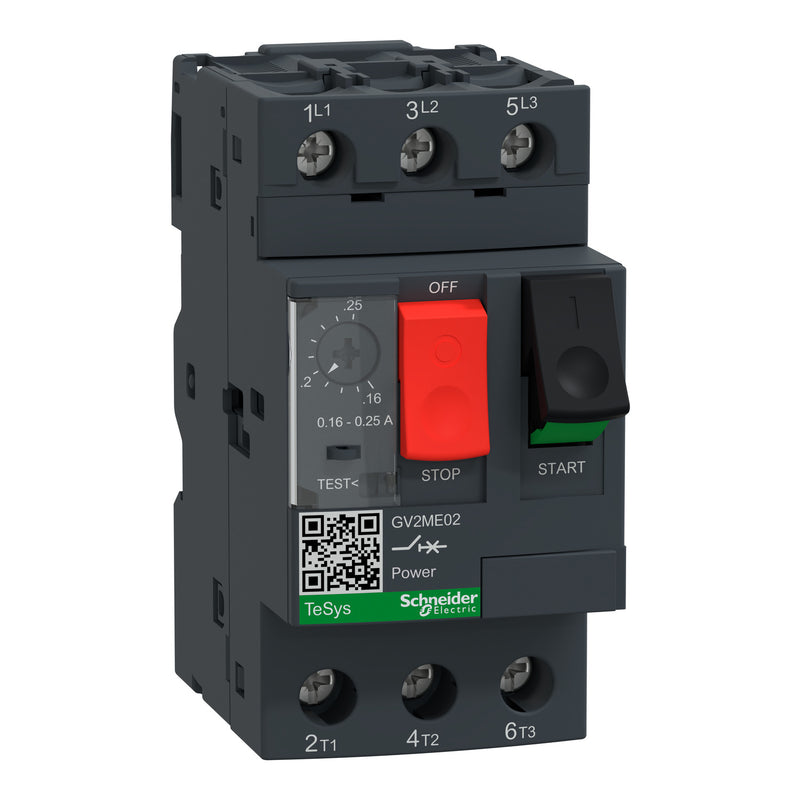 Schneider GV2ME02 – GV2ME32 - Motor Circuit Breaker TeSys Deca 0.06–15kW Proteksi Magnetik Termal | GV2ME02 / GV2ME03 / GV2ME04 / GV2ME05 / GV2ME06 / GV2ME07 / GV2ME08 / GV2ME10 / GV2ME14 / GV2ME16 / GV2ME20 / GV2ME21 / GV2ME22 / GV2ME32
