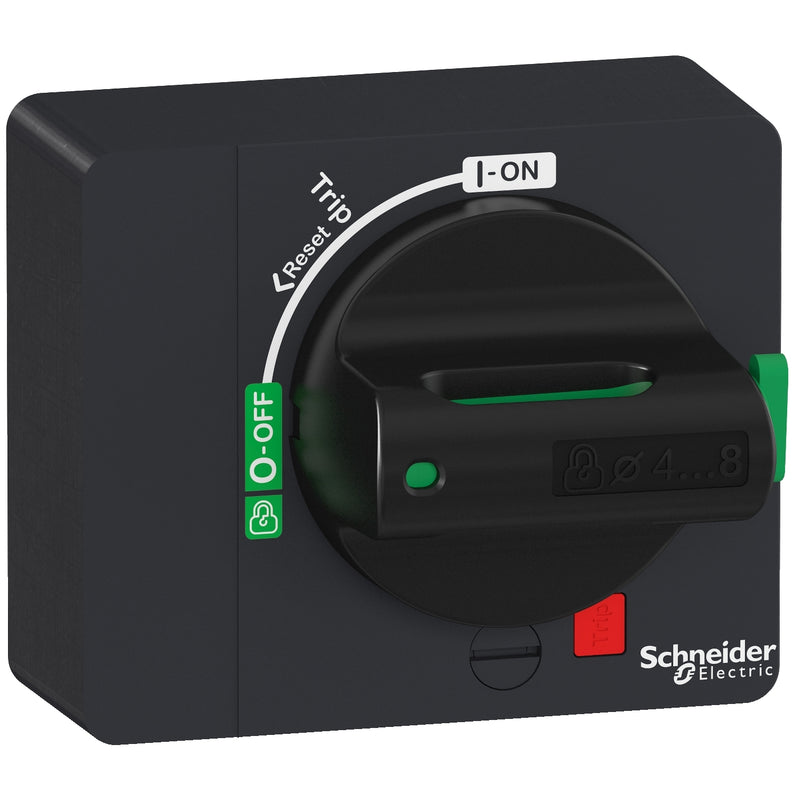 Schneider GV4ADN01 / GV4APN01 – Rotary Handle untuk Motor Circuit Breaker GV4 | Akses Pegangan Depan dan Ekstensi Panel