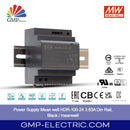 Power Supply Mean well HDR-100-24 3.83A Din Rail, Black / meanwell