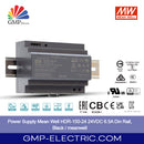 Power Supply Mean Well HDR-150-24 24VDC 6.5A Din Rail, Black / meanwell