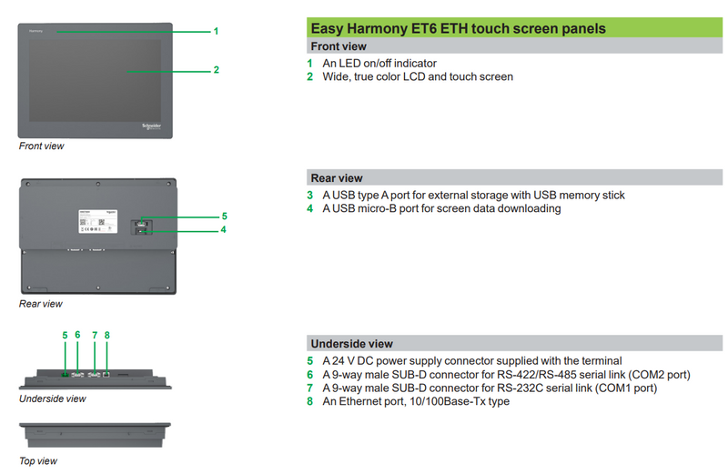 LCD Touch Panel HMIET6600 12" COLOR TFT Screen