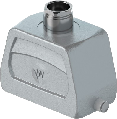 Heavy Duty Connector Hood Top Entry Wieland 16P Strain Relief M25 Grey (71.352.1635.3)