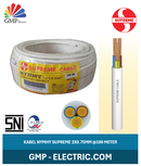 Kabel Serabut Multicore (Color) Supreme NYMHY 2x0,75 mm @100 mtr White 300/500V