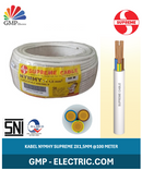Kabel Serabut Multicore (Color) Supreme NYMHY 2x1,5 mm @100 mtr White 300/500V