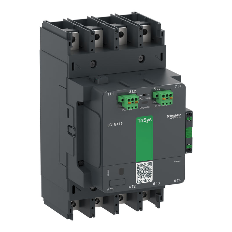 Schneider LC1G2254 – Kontaktor TeSys Giga 4P 225A 132kW AC3 Coil 200–500V + 1NO+1NC Auks | LC1G2254KUEN / LC1G2254EHEN / LC1G2254LSEA