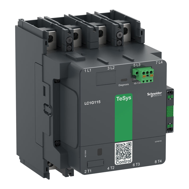 Schneider LC1G1154 – Kontaktor TeSys Giga 4P 250A AC-1 Coil 24–500V + 1NO+1NC Auks |  LC1G1154KUEN / LC1G1154EHEN / LC1G1154LSEA
