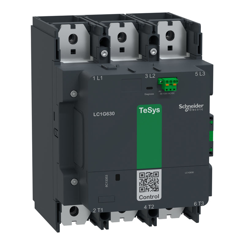 Schneider LC1G630 - Kontaktor TeSys Giga 3P 630A 400kW AC3 dengan Koil Elektronik Wide Range + 1NO+1NC | LC1G630KUEN / LC1G630LSEA