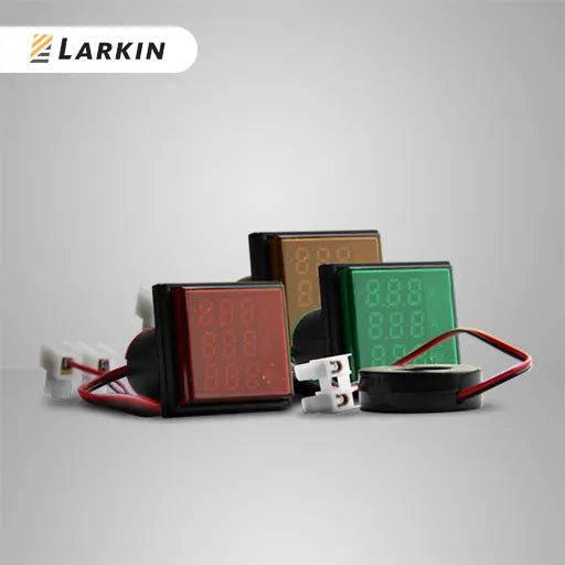 Larkin LD16-22 VAHZ LED Pilot Lamp White V+A+Hz+ Indicator Red 220v