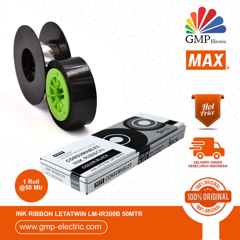 Ink Ribbon Letatwin LM-IR300B 50Mtr