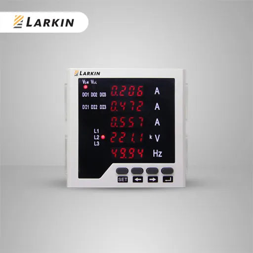 Multifunction Meter Larkin LR-3UIF35 5 Row 3P A,V,Hz, Accuracy 1, W96xH96mm