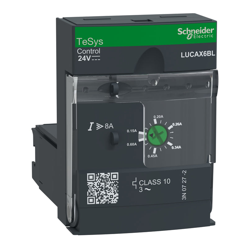 Schneider LUCA Control Unit TeSys U Standard 0.09-15kW AC-3 | LUCAX6BL / LUCAX6FU / LUCA1XBL / LUCA1XFU / LUCA05BL / LUCA05FU / LUCA12BL / LUCA12FU / LUCA18BL / LUCA18FU / LUCA32BL / LUCA32FU
