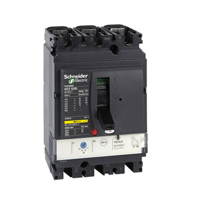 Breaker Schneider NSX100N 3P 25A 3P 17.5-25A 50kA LV429847