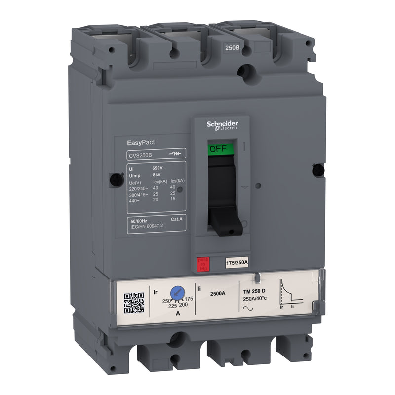 Breaker Schneider CVS100B 3P 16A (11.2-16A) 25kA LV510300