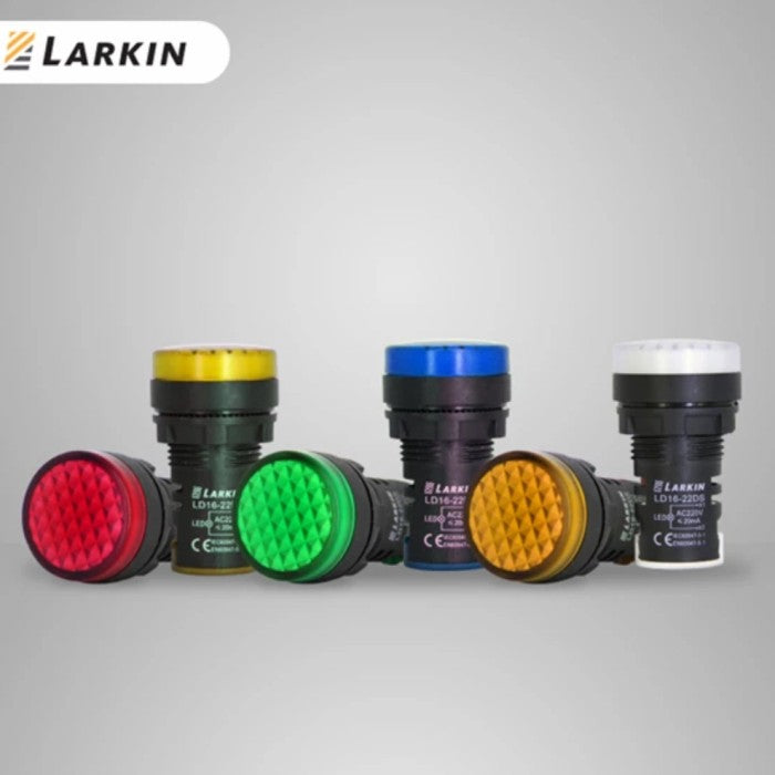 Larkin LD16-22 DS LED Pilot Lamp Yellow 22mm 220v Chint