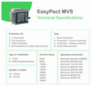 Schneider Air Circuit Breaker (ACB) Drawout Type MVS H (65kA) 4P 800A |1000A |1250A |1600A |2000A |2500A |3200A| 4000A| + Electronic Trip 2.0A