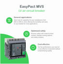 Schneider Air Circuit Breaker (ACB) Drawout Type MVS H (65kA) 4P 800A |1000A |1250A |1600A |2000A |2500A |3200A| 4000A| + Electronic Trip 2.0A