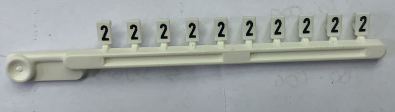 Marking Tag Wieland Tear Off 9704 A/2 B (04.841.1250.0) "2"