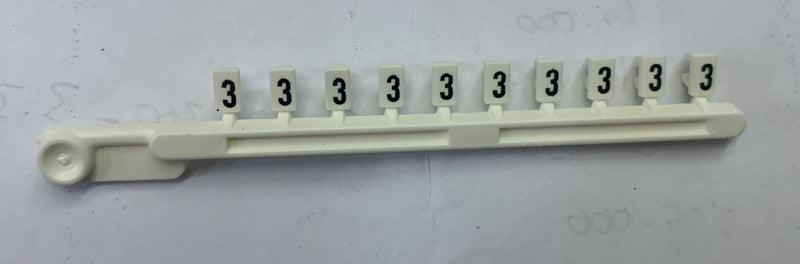 Marking Tag Wieland Tear Off 9704 A/3 B (04.841.1350.0) "3"