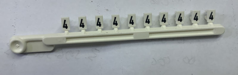 Marking Tag Wieland Tear Off 9704 A/4 B (04.841.1450.0) "4"