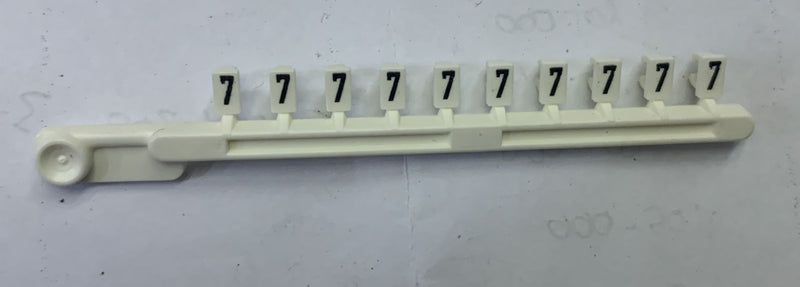 Marking Tag Wieland Tear Off 9704 A/7 B (04.841.1750.0) "7"