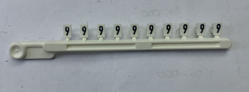 Marking Tag Wieland Tear Off 9704 A/9 B (04.841.1950.0) "9"
