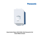 Mata Outlet Telpon (RJ11) WEJ-2164 Panasonic Full Color Wide C Cream