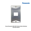 Frame Panasonic WN-7601 1 Device Silver Stainless Full Color Series