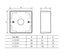 Surface Mounting Box 1 Gang Legrand 613350 86x86mm
