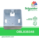 OB Dus Leona 1 Gang Persegi White PVC OBL838348