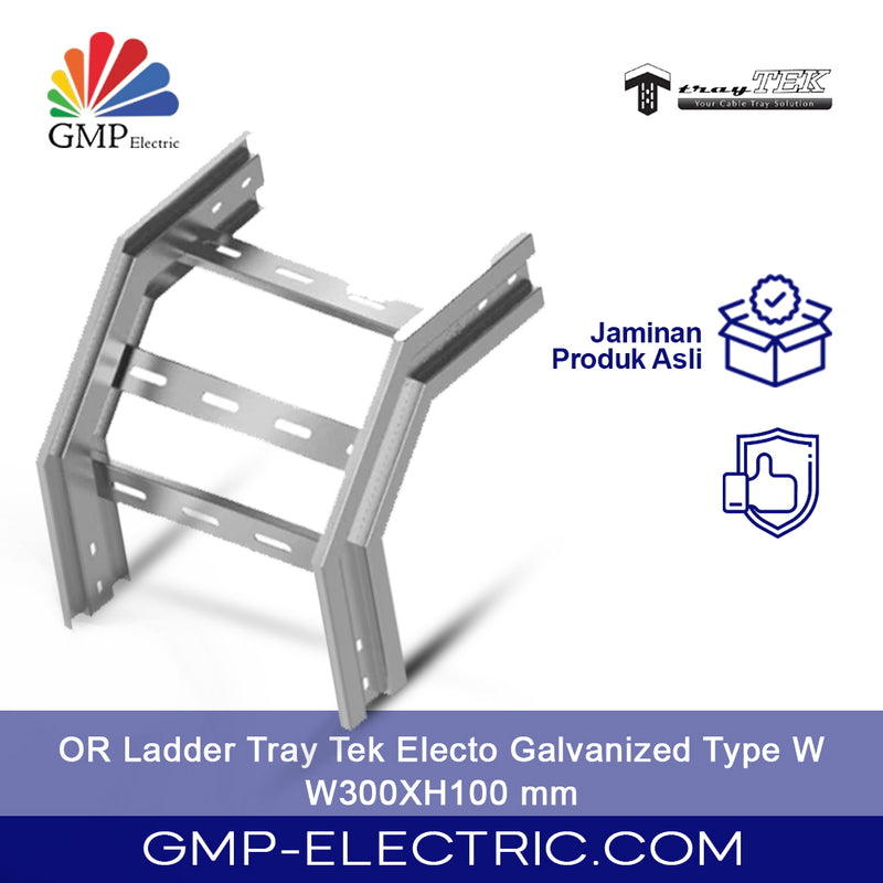 OR Ladder Tray Tek Electo Galvanized Type W W300XH100 mm