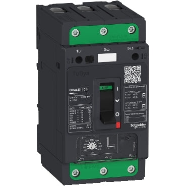 Schneider GV4L02N–GV4L115S - TeSys Deca MCB 0.25–55kW Proteksi Magnetik | GV4LE/L02N/S, GV4LE/L03N/S, GV4LE/L07N/S, GV4LE/L12N/S, GV4LE/L25N/S, GV4LE/L50N/S, GV4LE/L80N/S, GV4LE/L115N/S