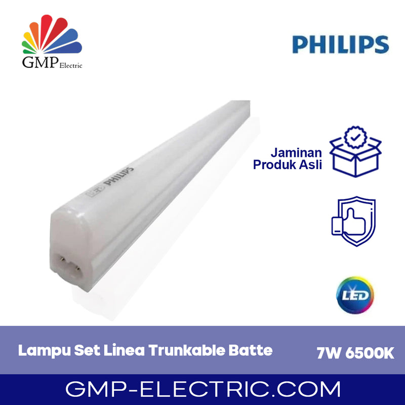 31098 Lampu Set Philips Linea Trunkable Batten 7W 6500K