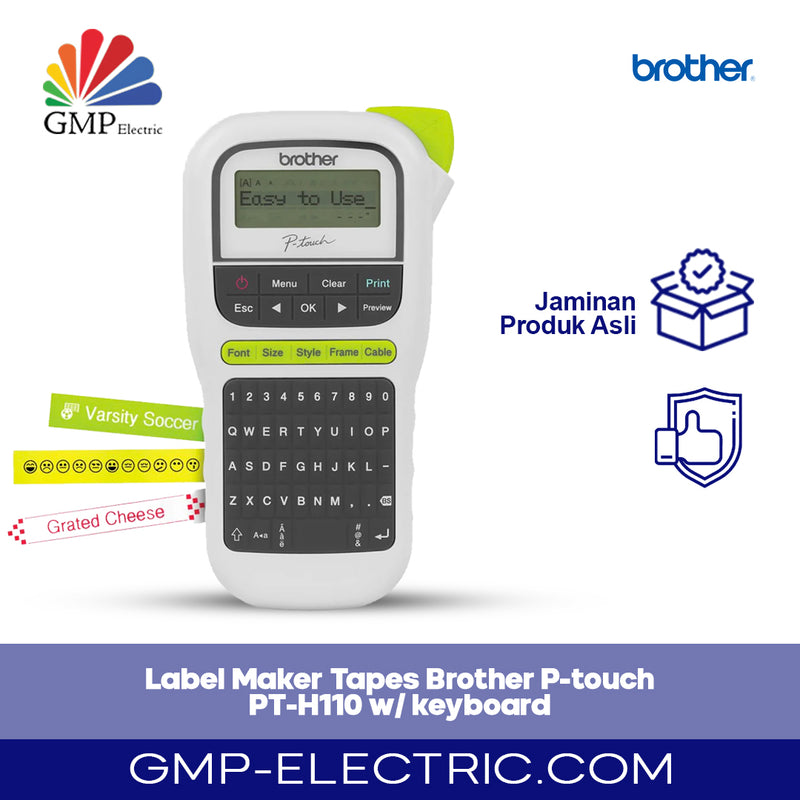 Label Maker Tapes Brother P-touch PT-H110 w/ keyboard