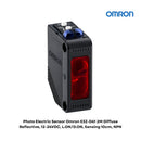 Photo Electric Sensor Omron E3Z-D61 2M Diffuse Reflective, 12-24VDC, L.ON/D.ON, Sensing 10cm, NPN